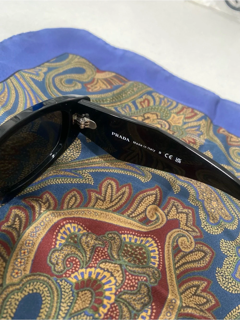 Prada SPRB16 Black Cat-Eye Sunglasses